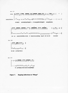 music notation from thesis on Seo Taiji